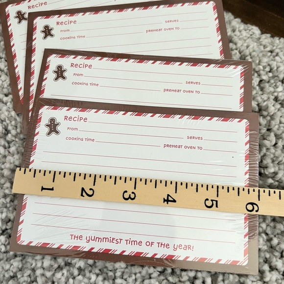 Christmas Holiday Recipe Cards 4 x 6” 40-count (10cards/pkg) Sealed - Picture 6 of 7